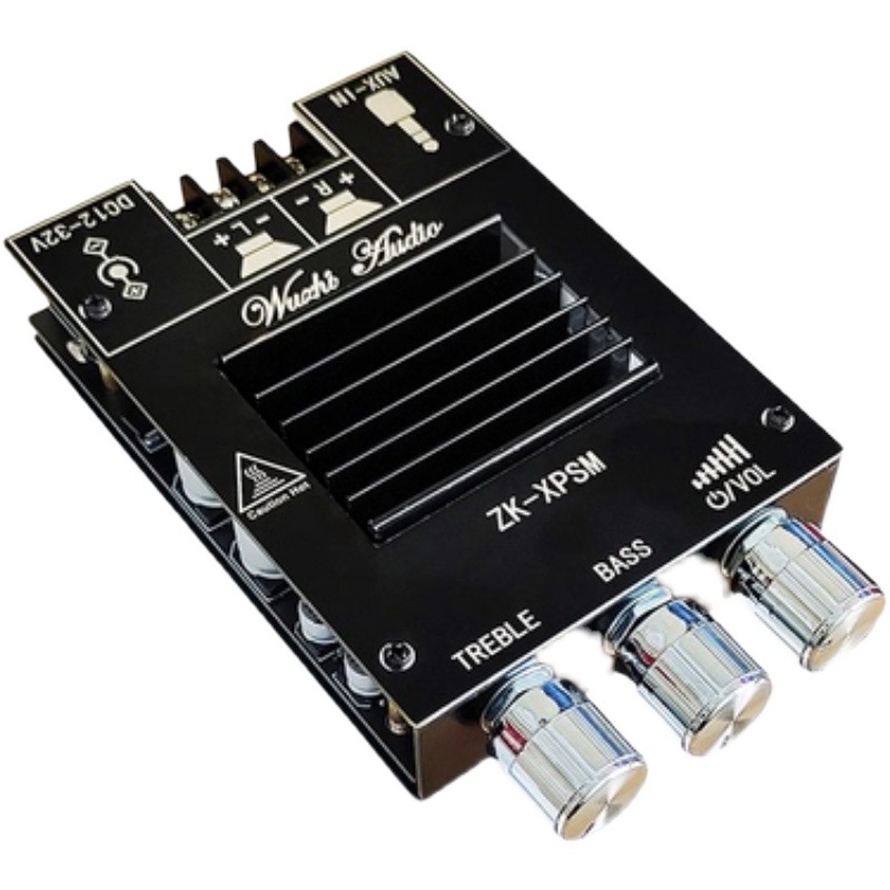 150W*2高低音调节蓝牙音频功放板模块双声道TDA7498E散热片 XPSM