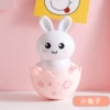 Cute roly-poly doll, white rabbit