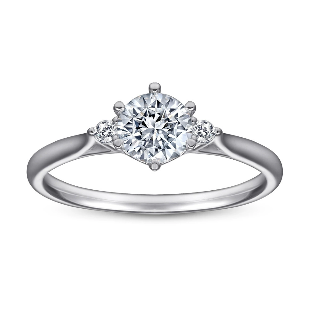 Wedding ring, fashionable zirconium, silver 925 sample