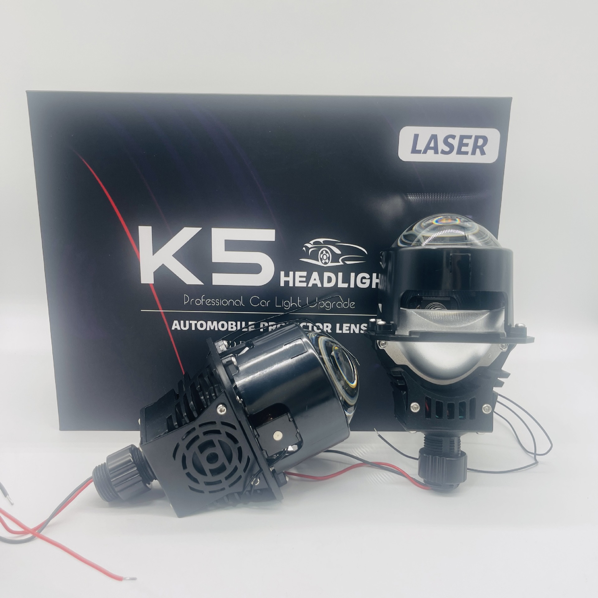 K5 Lazer Linzalı LED Avtomobil Farı H4 H7 H11 65W