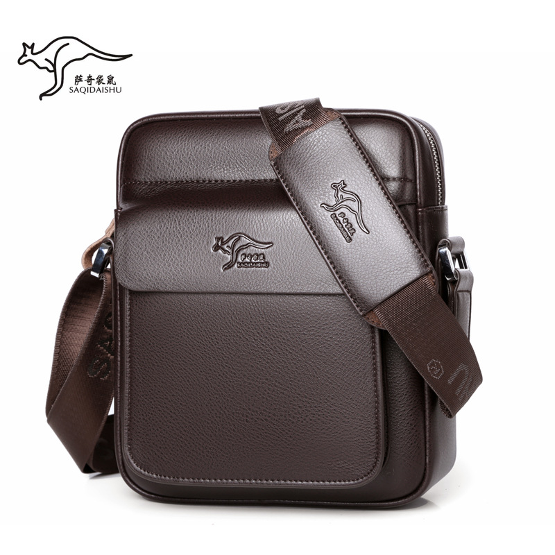Saqi Kangaroo SAQIDAISHU Mochila transfronteriza de negocios Bolso de hombro informal Bolso de moda Bolso de mensajero de gran capacidad