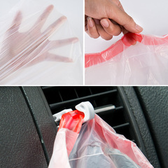 VHM7 Wholesale Desktop Small Trash Bags Car Rope Peelable Shell Thick Wall Hanging Foldable Trash Can Storage Bag