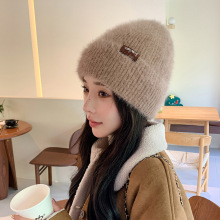 韩版秋冬季毛线帽子女加厚保暖护耳套头帽可爱包头针织帽爆款现货