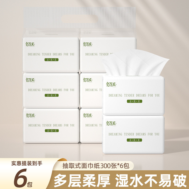 Bulk Box of Tissue Paper for Catering and Household Use, Napkins for Hotels, Sanitary Paper Towels, Hand Wipes, Facial Tissues, Economical Pack