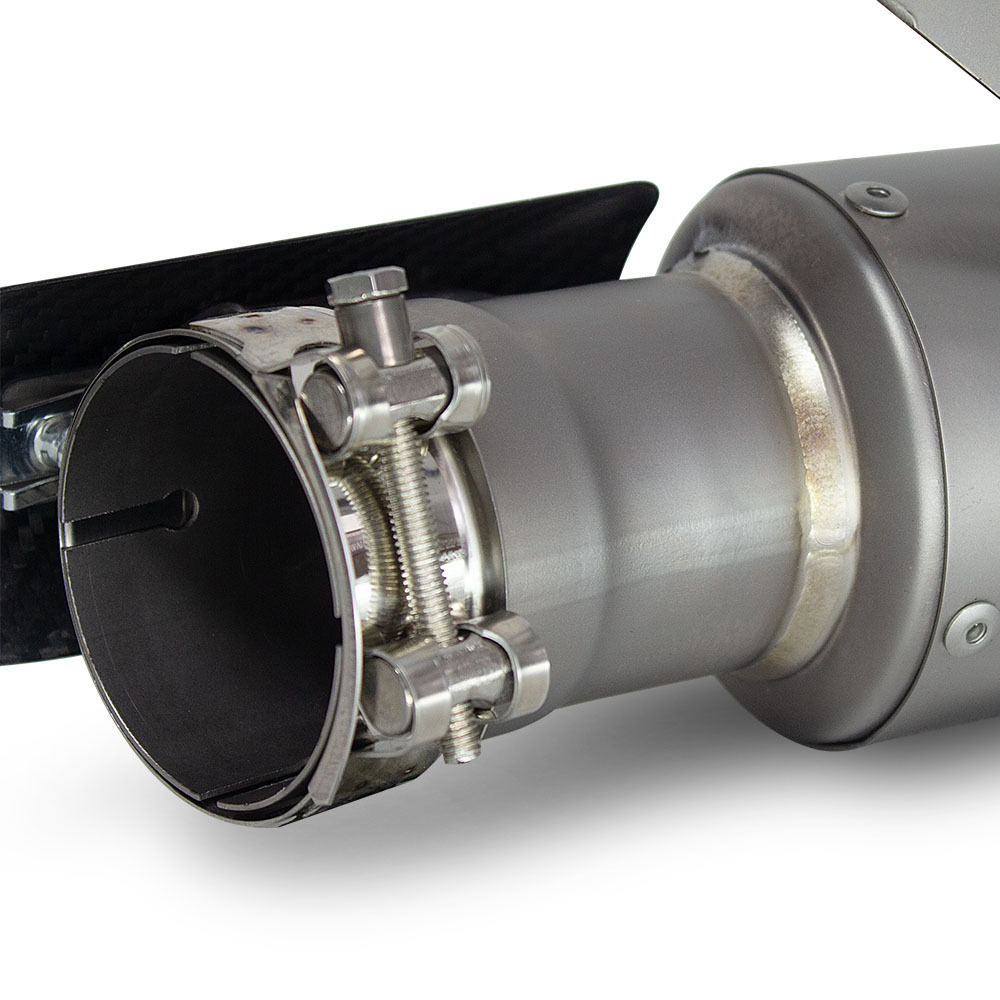 Motorcycle Exhaust Pipe Modification S1000Rr Titanium Alloy Integrated Mid-Tail Section Silencer 2019-2026