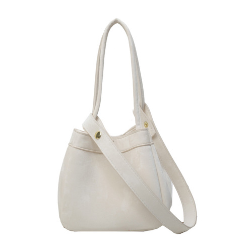 Women's bag high-end suede bucket bag summer new birthday style handbag shoulder bag variety of backing methods for women