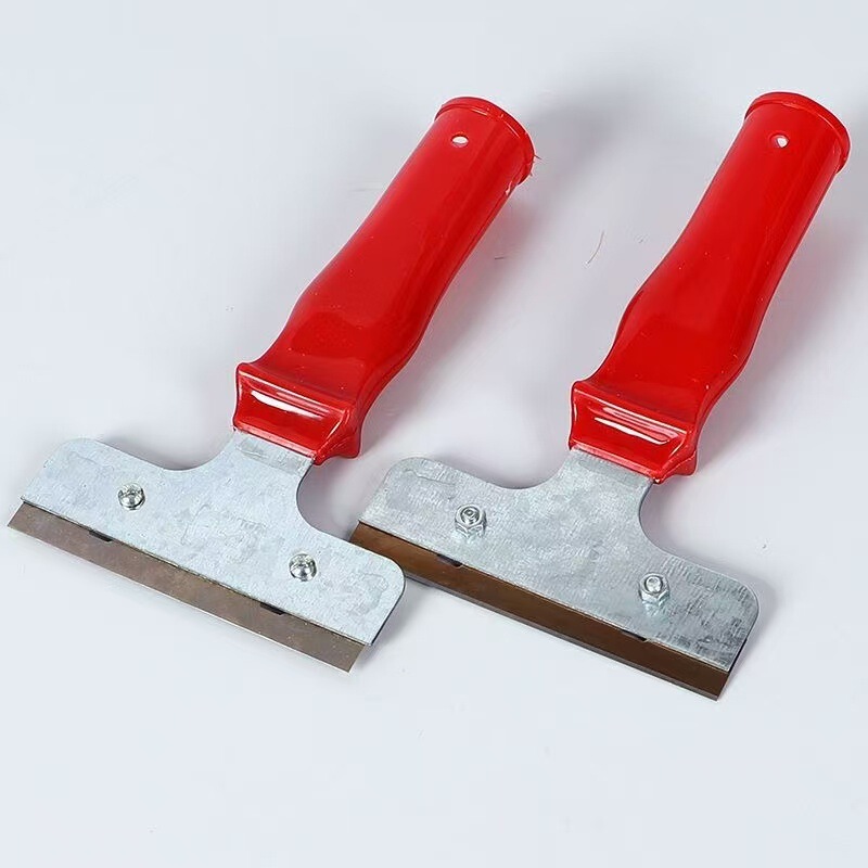 Cleaning Knife, Small Red Handle Marble Scraper, Floor Cleaning Seam Scraper, Glue Remover, Cleaning Tool for Floors and Glass, Household Use