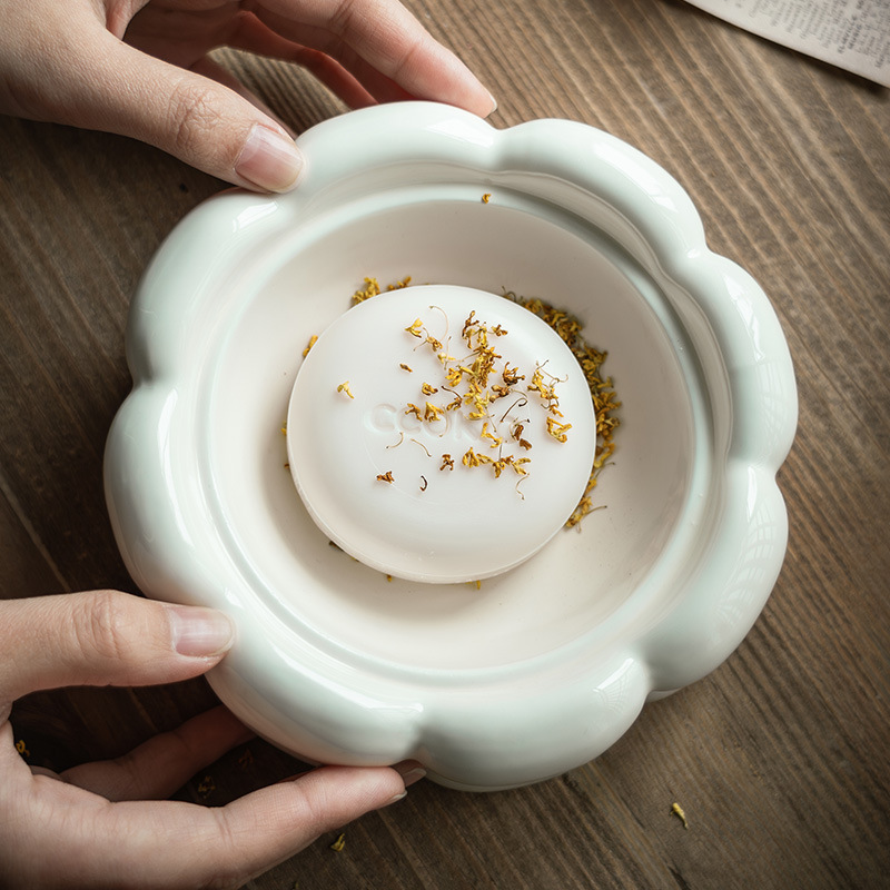 Jabonera de cerámica vintage multiusos, vajilla para el hogar, plato para frutas, tarro de almacenamiento, cenicero para sala de estar, adorno de escritorio, venta al por mayor