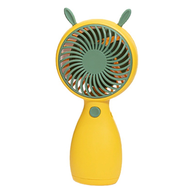 New Handheld Small Fan Portable with Rope Mini Printed Logo Student Outdoor USB Rechargeable Fan Wholesale