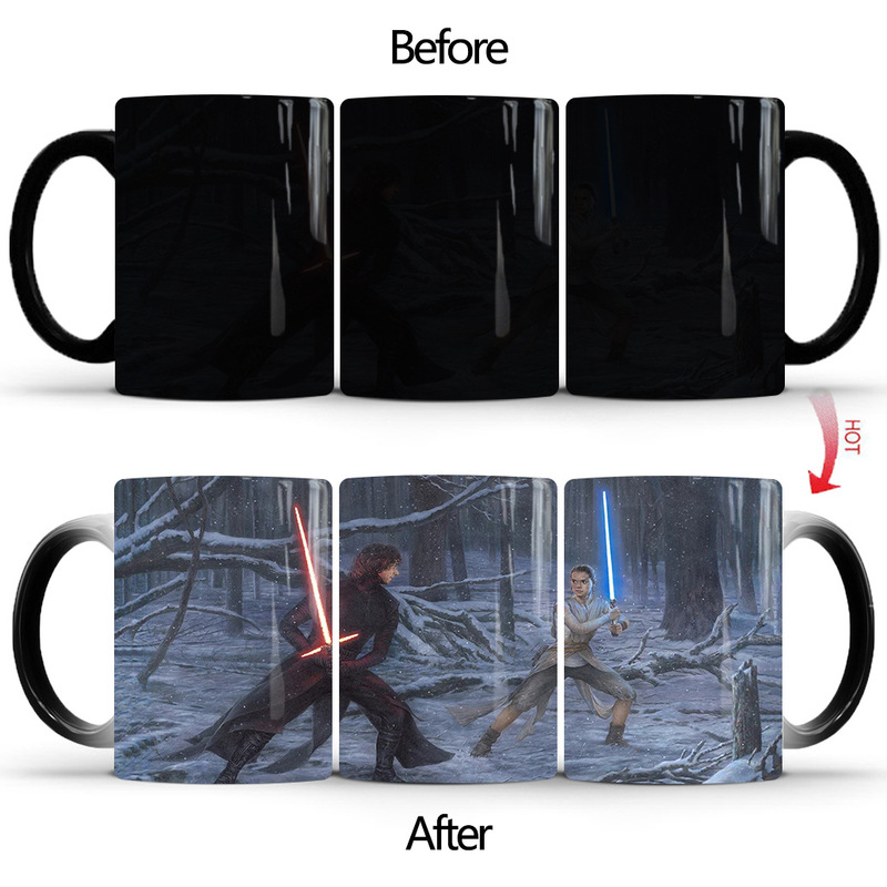 Cross-Border star wars star wars bounty hunter color change mug hot temperature coffee water cup gift