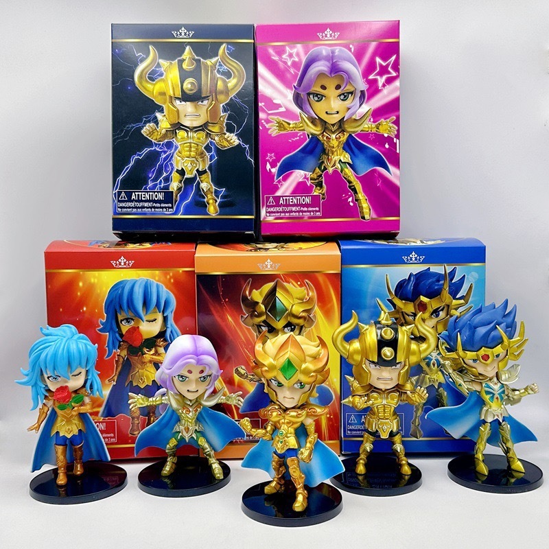 五小强圣斗士大头圣斗士星矢手办紫龙冰河瞬一辉摆件模型动漫摆件|undefined