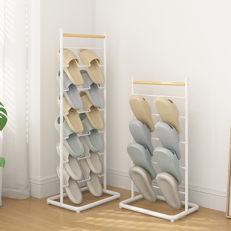 Floor-Standing Bathroom Slipper Rack, No-Drill Entryway, Behind-The-Door Bathroom Drying Rack, Simple Drainage, Multi-Layer Storage Floor-Standing Bathroom Slipper Rack, No-Drill Entryway, Behind-The-Door Bathroom Drying Rack, Simple Drainage, Multi-Layer Storage