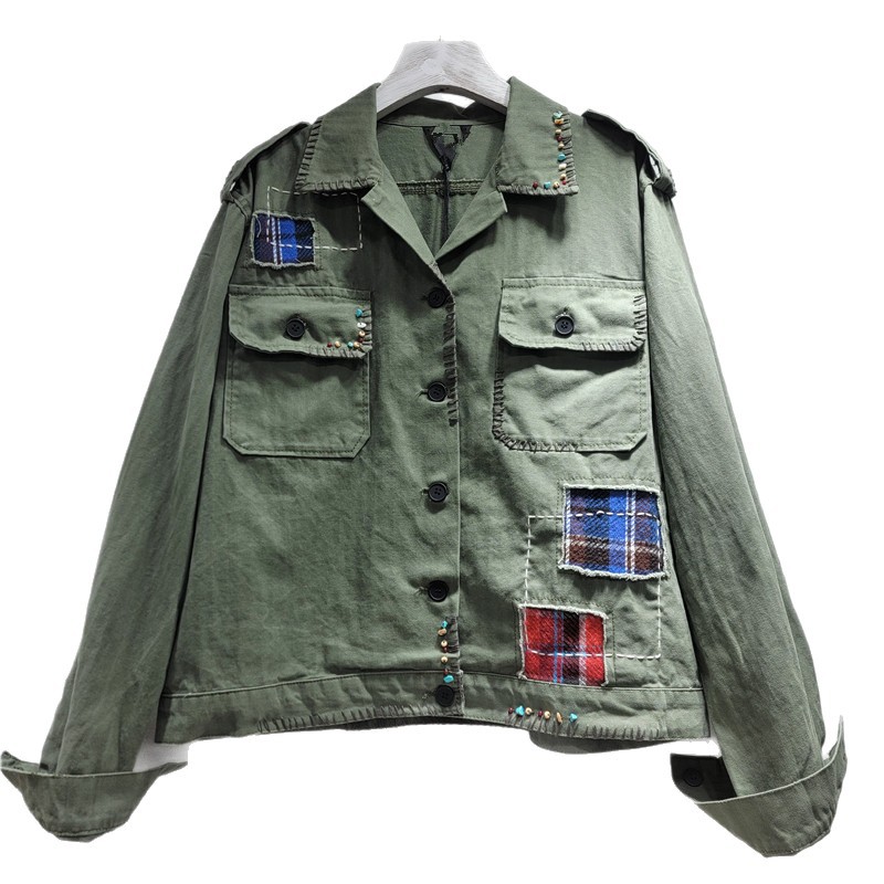 2025 nueva moda de mujer casual versátil pegatinas sueltas delgadas chaqueta de manga larga de moda image 5