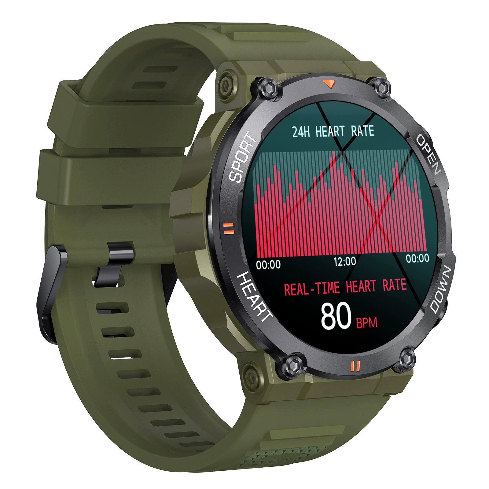 Кросс-граница K56Pro тризащитный умные часы с музыкой и погодой 1.39 дюйма, множественный мониторинг здоровья, режим движения