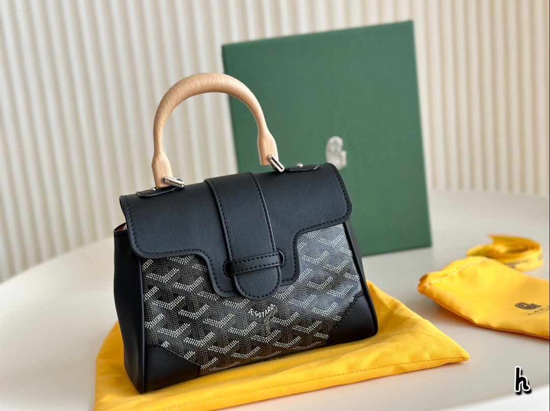 Dientes de perro Sai Kung Bolso 24 Goya GOYARD Bolso de cuero portátil de gran capacidad Trend Classic Fashion Messenger