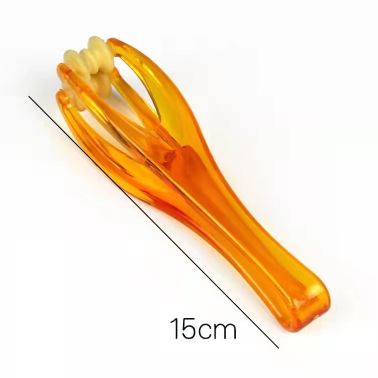 Masajeador de dedos personalizado, rodillo, bola elástica, clip de masaje de boca de tigre, ratón, mano, mano, dedo de empuje, palo de masaje de fibra