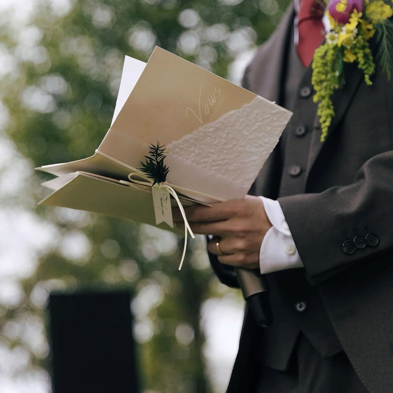 婚礼誓言卡订婚结婚简约誓词致辞宣言新郎新娘主持人手卡极储|undefined