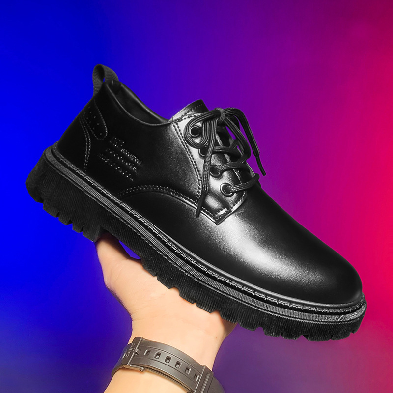 Spring Design Sense Martin Boots Estilo británico Ropa formal Boda de negocios Zapatos de cuero de novio Zapatos de cuero casuales transpirables para hombres image 3