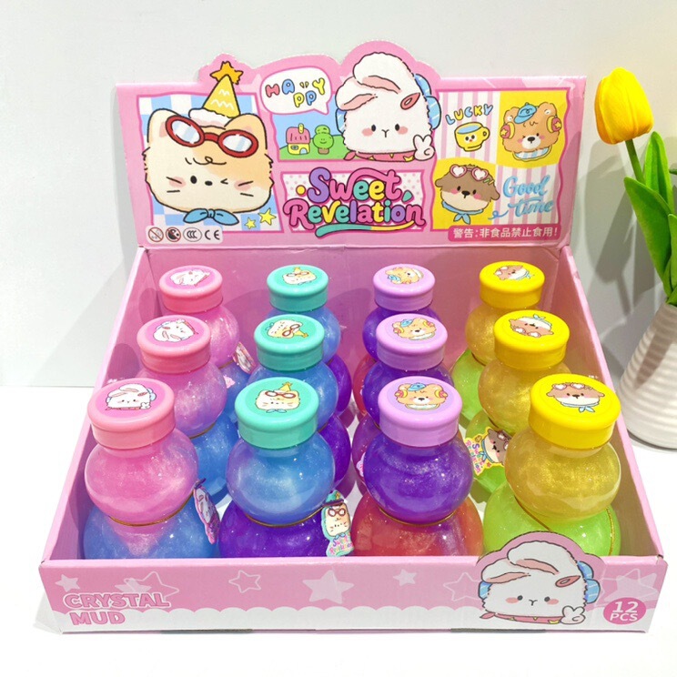 Pearlescent Crystal Slime Gourd Bottle Dual-Pack Pearlescent Fake Water Internet-Famous Toy Slime Children's Toy Stress-Relief Foaming Gel Pearlescent Crystal Slime Gourd Bottle Dual-Pack Pearlescent Fake Water Internet-Famous Toy Slime Children's Toy Stress-Relief Foaming Gel