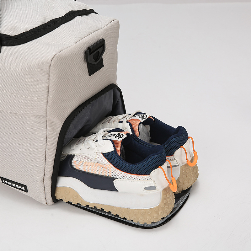 Nueva bolsa de viaje de tela Oxford multifuncional de exportación, bolsa de gimnasio de almacén de zapatos independiente de gran capacidad, bolsa de almacenamiento separada en seco y húmedo