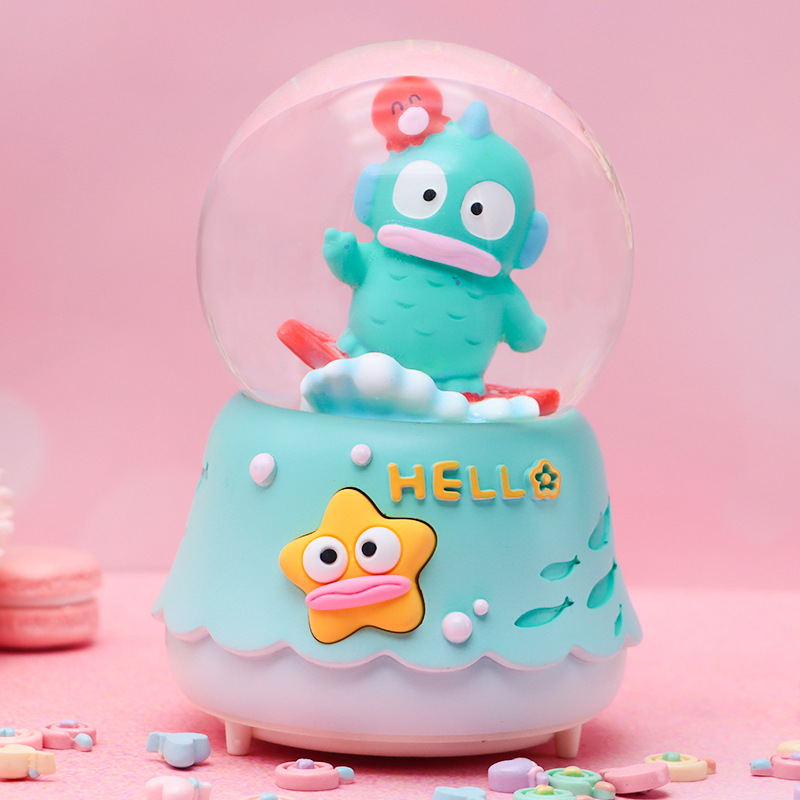 Romántico secreto bosque bola de cristal luminosa caja de música caballo blanco creativo decoración de escritorio de niña regalo de estudiante al por mayor