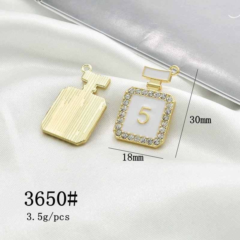 10 PCS/Package Alloy Artificial Pearls Rhinestones Enamel Plating Inlay Polished Pendant display picture 6