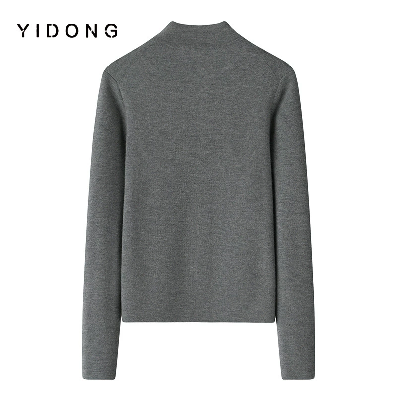 Куртка на молнии, кашемировая бархатная кардиган, увеличение толщины, slim fit, крой, высокий воротник