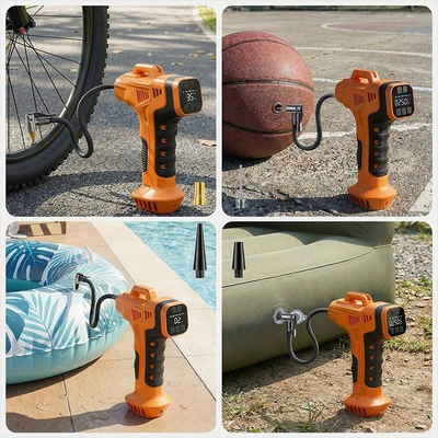 Tire Inflator, Smart Digital Display, Hava nasosu