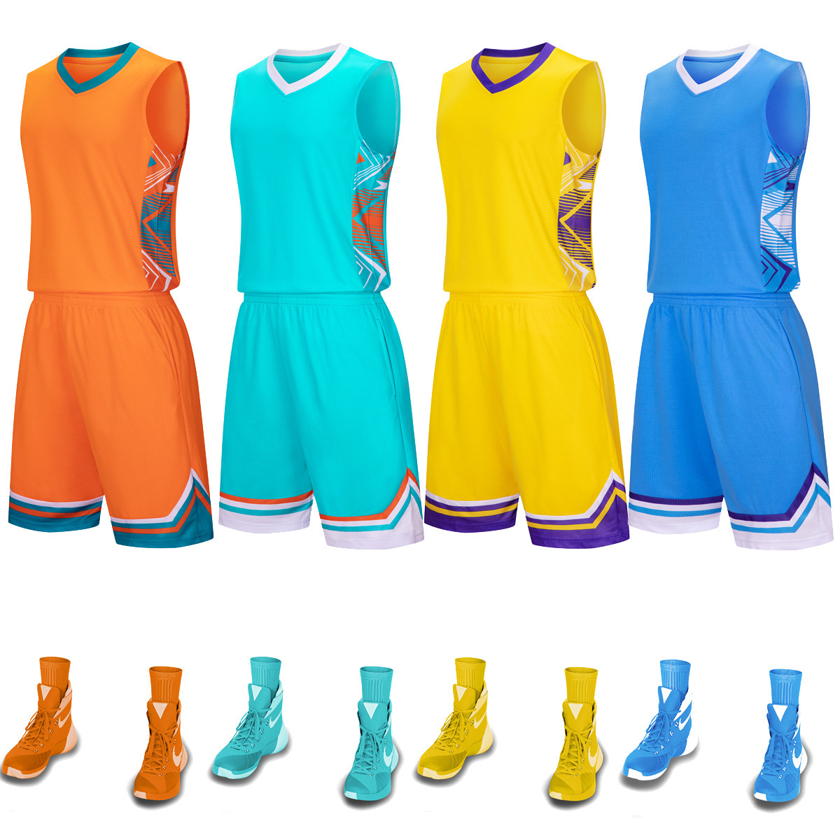 Basketball Uniform Suit Personalized Jersey Breathable College Student Sports Group Purchase Game Training Team Uniform Children's Basketball Vest