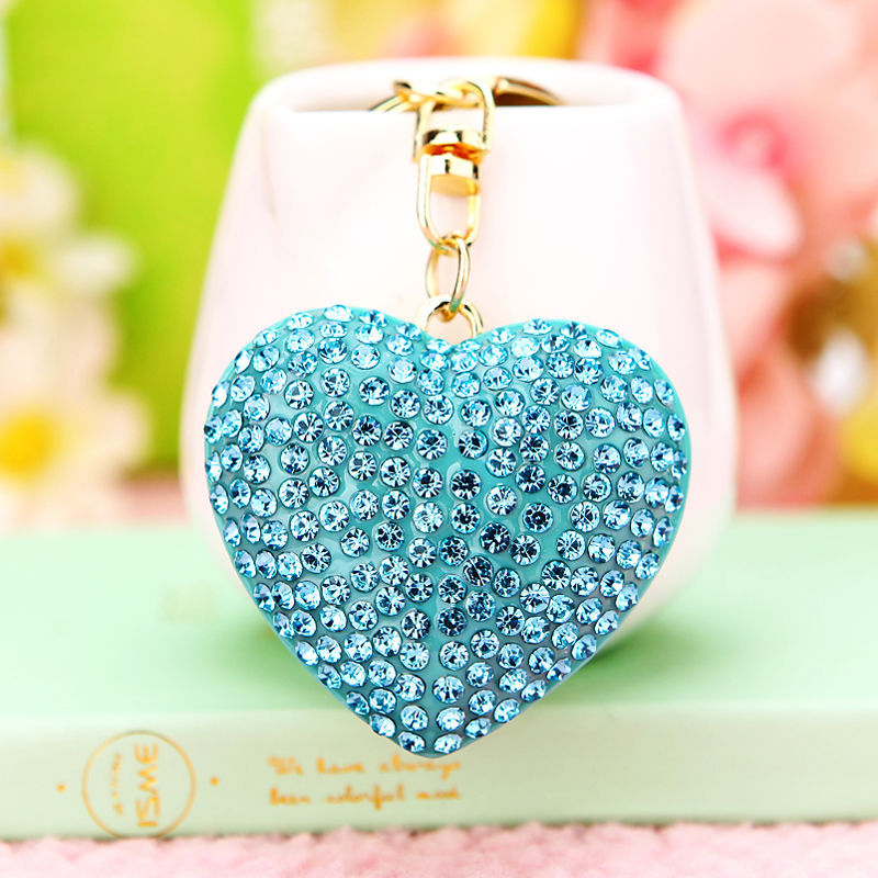 50g Weight Bag Pendant, Keychain Classification 1 Piece Quantity Holiday, Outdoor Occasion Metal Material Heart Shape Pattern Women's Gender Sweet, Simple Style Style Sweet Simple Style Heart Shape Metal Women's Bag Pendant Keychain 10