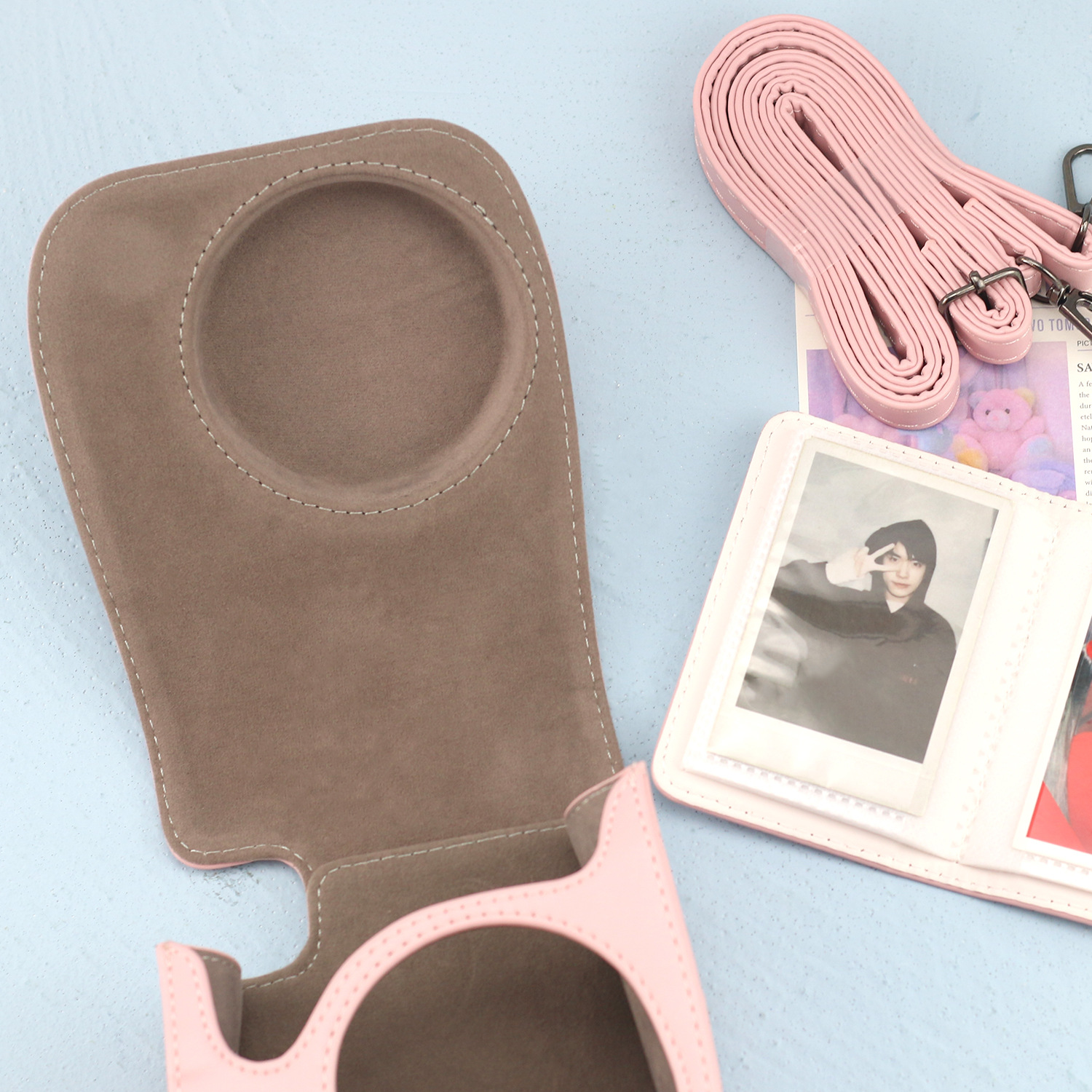 Una pieza de envío Polaroid mini12/11/8/9 Bolsa de cámara pura universal 3 pulgadas 28 en juego de álbum simple