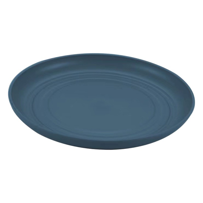 Plato de paja de trigo, colores personalizables en Amazon, estilo nórdico para uso doméstico, 20 cm, plato redondo 2325, material ecológico.