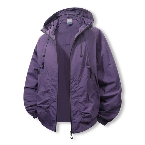 Limited-time unisex hooded sun protection clothing, summer lightweight loose breathable ice silk quick-drying outdoor sports beachwear