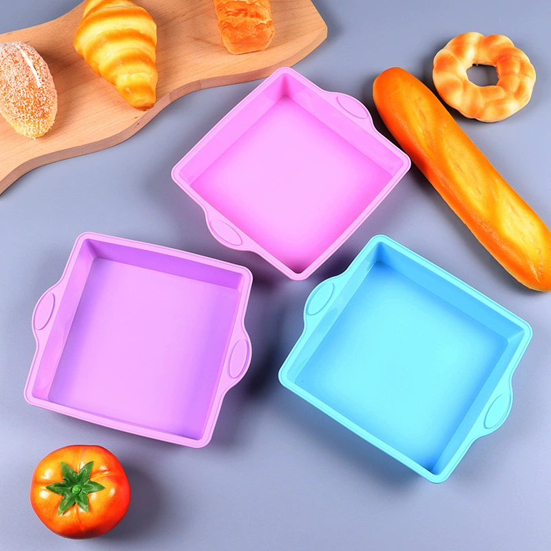 Silicone square small heat-resistant mold, 6 inches