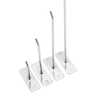 Wholesale bold shelf hook jewelry accessories wall hook nail wood straight hook plate hook screw flat wall hook