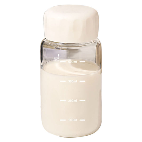 Glass cup Student portable milk cup resistant high temperature high…