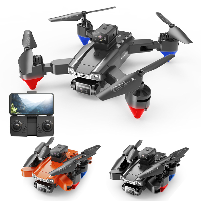 Cross-border new product JS22 LED light obstacle avoidance drone high-definition aerial photography folding remote control aircraft foreign trade quadcopter