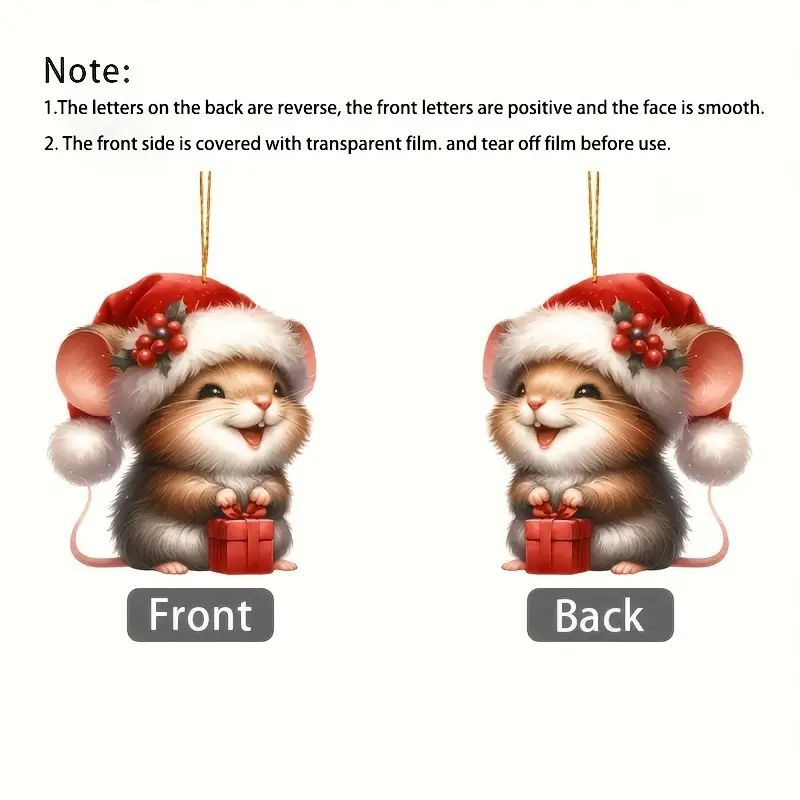 Colgante de decoración acrílico perfecto para accesorios de automóviles y decoraciones de árboles de Navidad image 4
