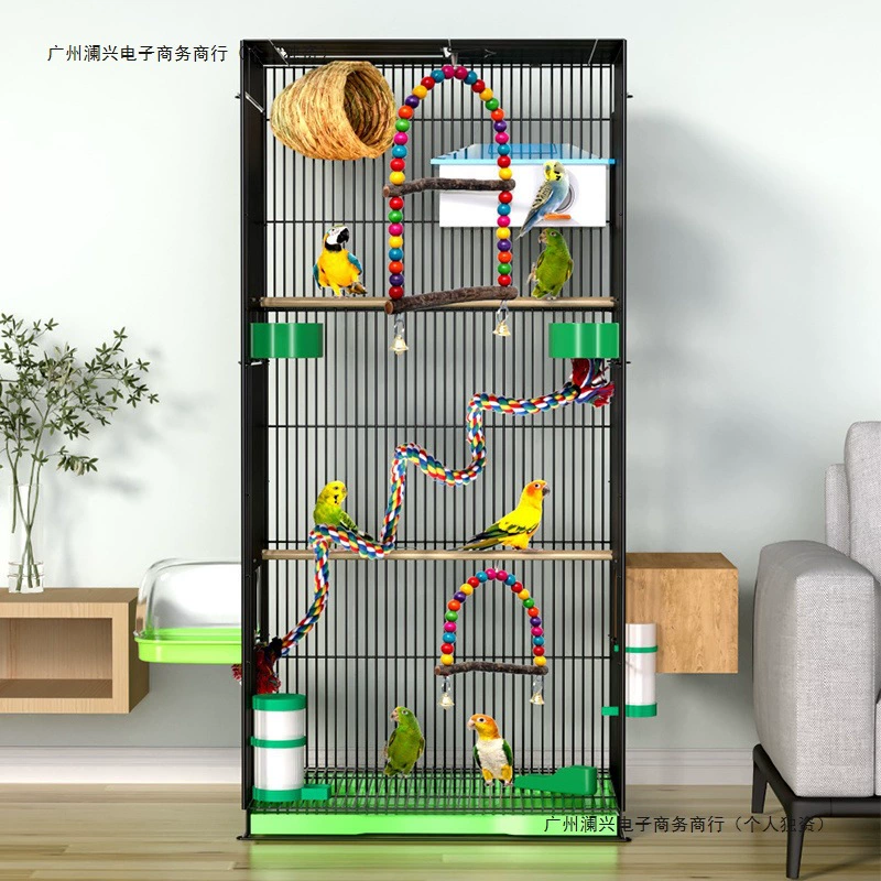 Клетка для попугая, очень большая вилла, тигровая кожа, черный феникс, пион, клетка для воронки, очень большая клетка для разведения