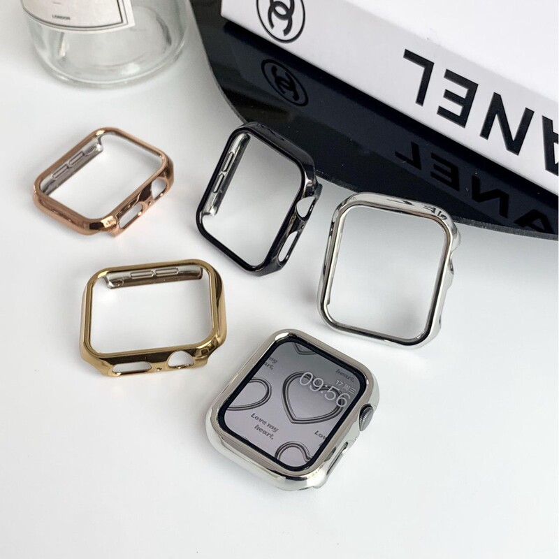 For Apple 5678910 Watch Case Apple Watch Series Half Pack Hollow Injection PC Protective Cover