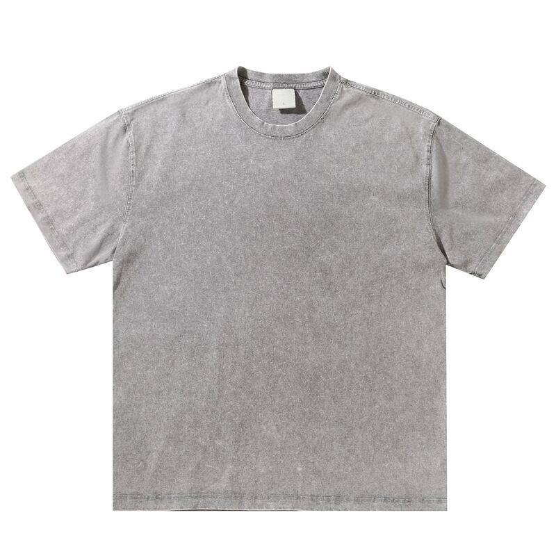 300 グラムヘビーウェイトピュアコットンウォッシュ Tシャツウォッシュ Tシャツレトロトレンディブランドルーズ Tシャツヨーロッパとアメリカのクロスボーダー Tシャツ男性用|undefined