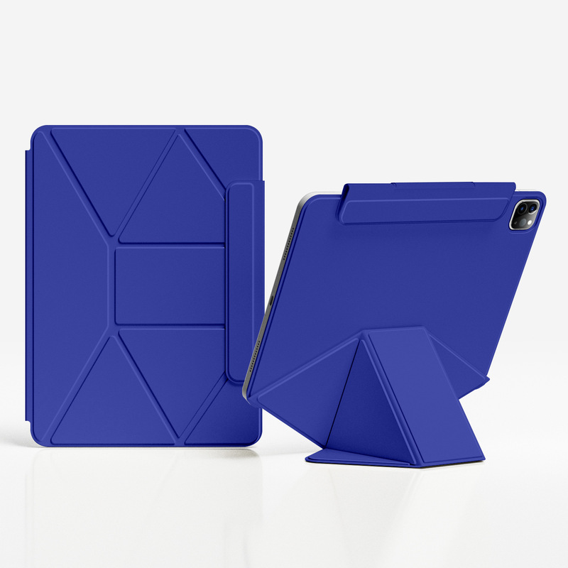 iPadpro保护套增高支架iPad11磁吸双面夹mini7旋转air654拆分笔袋|undefined