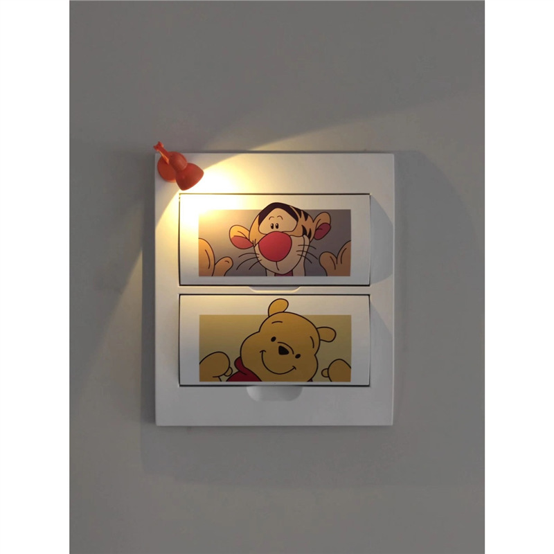 米奇跳跳虎电表箱遮丑神器自粘贴纸家用卡通贴画遮挡装饰家居软装