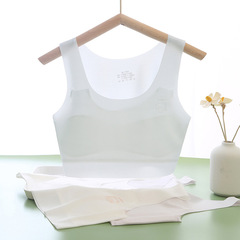 Girls, little girls, developmental period underwear, primary school students, vests, first stage, traceless, anti-bulges, children 10 years old