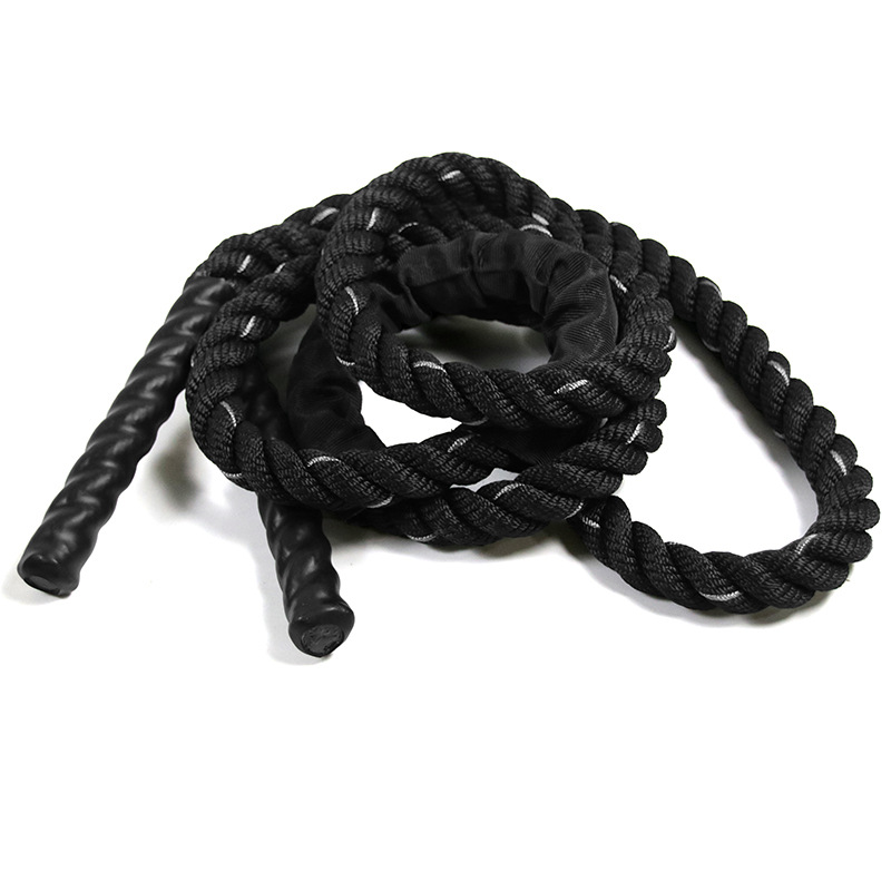 健身负重跳绳 体能肌肉核心训练家用户外甩绳重型跳绳