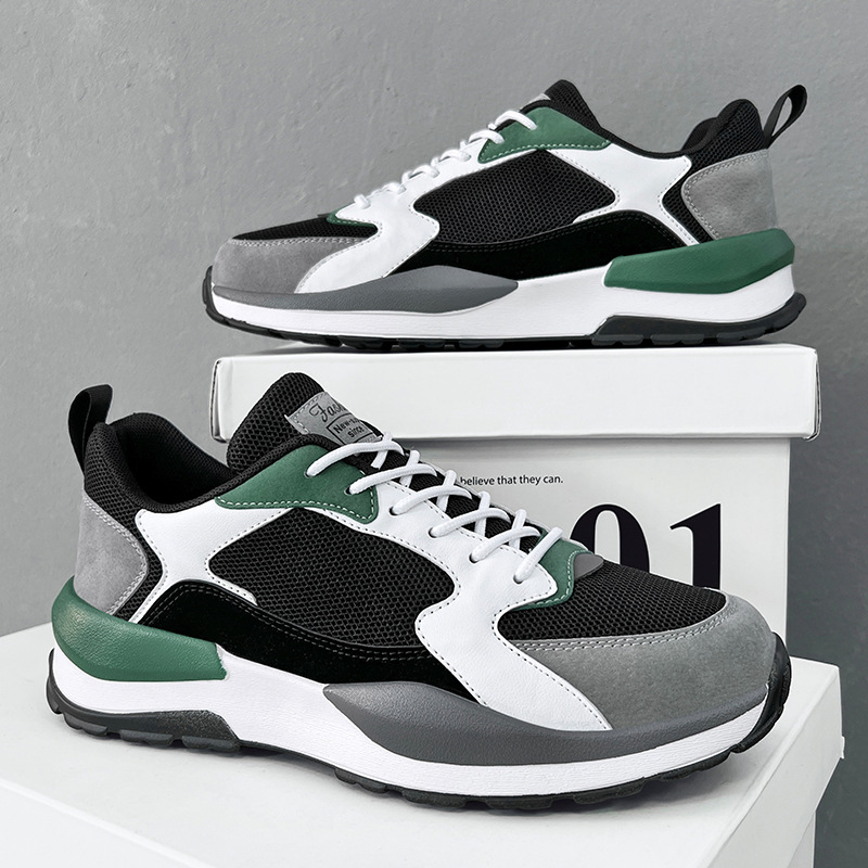China-Chic ins Scarpe da papà a vita alta Moda per adolescenti Scarpe da ginnastica da basket casual oversize per studenti da uomo_voghion.com