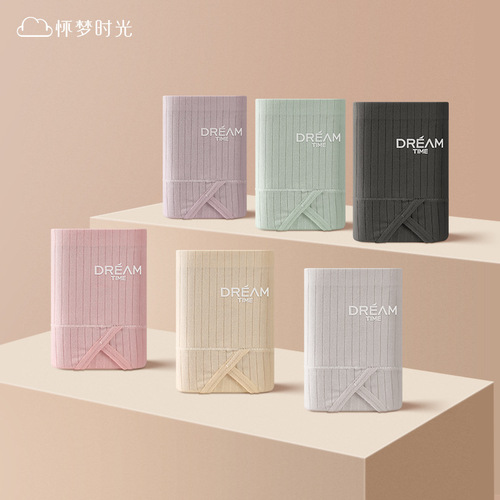 Summer thin silk crotch high-waist pure cotton girls' underwear, leg-free high slit, butt-lifting and belly-controlling briefs for women