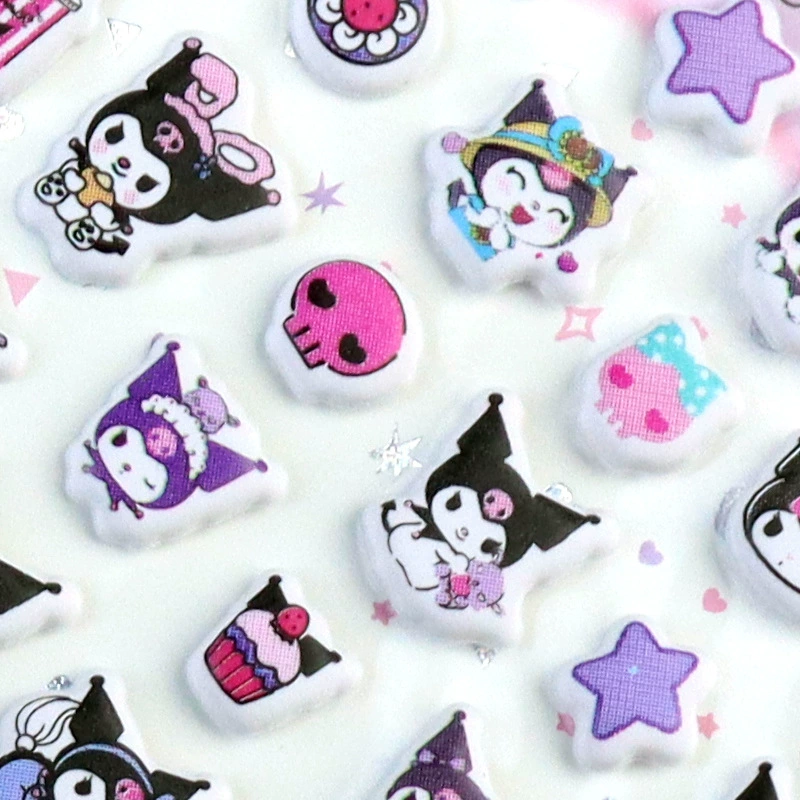Sanrio, детский мультяшный динозавр, наклейка, панда