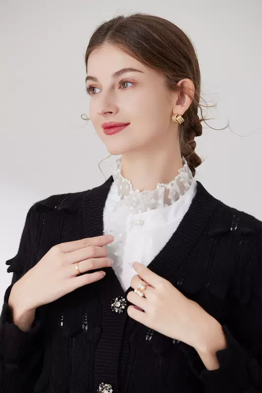 Cute white false collar, shirt