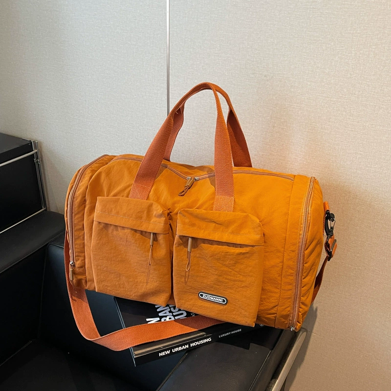 Сумка для фитнеса с двойным карманом новая обувная сумка для снижения нагрузки багажная сумка для коротких поездок по диагонали нейлоновая дорожная сумка весна серия